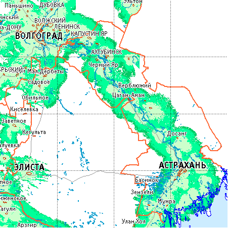 Астрахань онлайн карта покрытия