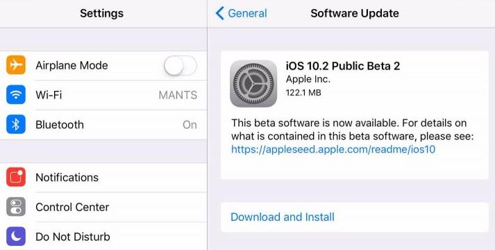 iOS 10.2 beta
