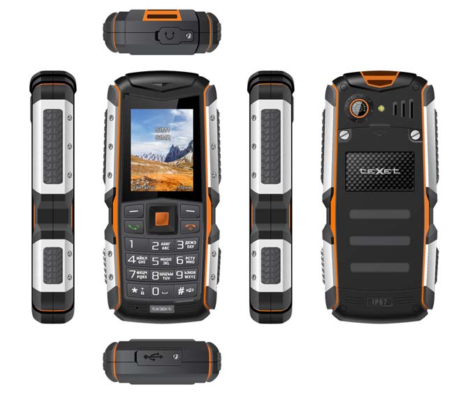 Защищенный мобильный телефон teXet - ТМ-513R